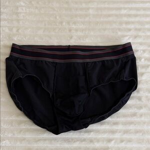 SPANX Men's Black Briefs with Red-Trim Waistband